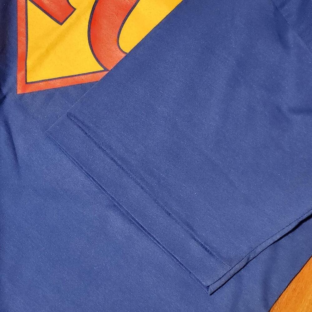 Vintage 1990s Single Stitch Superman 40 Logo T-Shirt - Picture 5 of 8